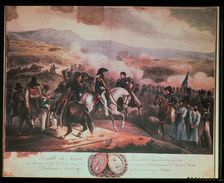 Battle of Maipú, April 5, 1818, lithograph
