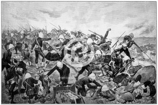 Battle of Majuba Hill, 1st Boer War, 26-27 February 1881. Artist: Richard Caton Woodville II