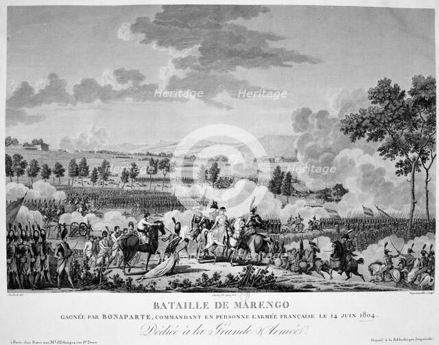 'Battle of Marengo', 14 June, 1804. Artist: Anon