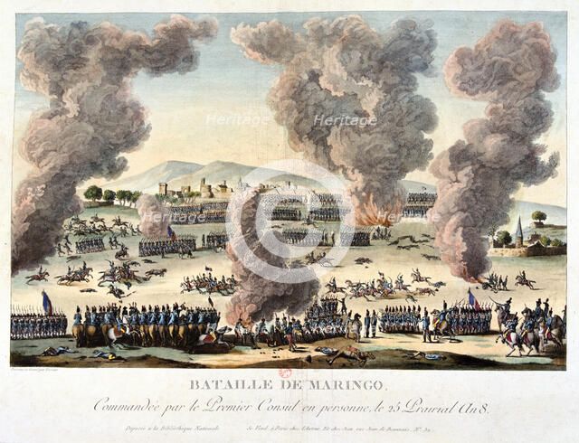 'Battle of Marengo', 14 June, 1800. Artist: Anon