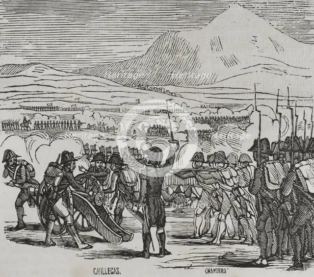 Battle of Mas Deu, (May 19, 1793), War of Roussillon, (1793-1795), 1851.  Creator: Unknown.