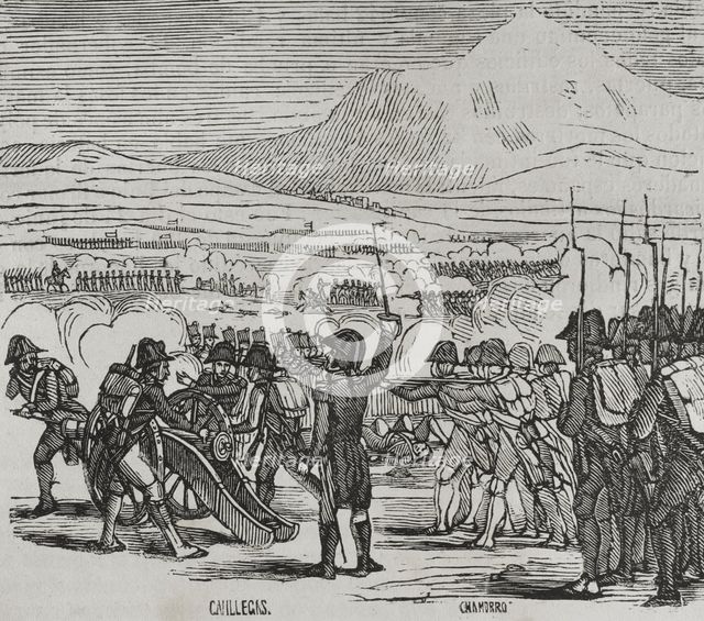 Battle of Mas Deu, (May 19, 1793), War of Roussillon, (1793-1795), 1851.  Creator: Unknown.