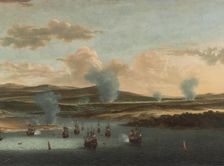 Battle of Medway, c.1668. Creator: Willem Schellinks
