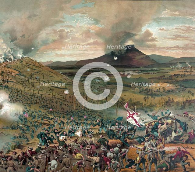 Battle of Mission Ridge, Nov. 25th, 1863 - presented with the compliments ...pub. 1886. Creator: American School (19th Century).