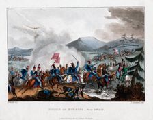Battle of Morales 1813 (1815).Artist: Thomas Sutherland