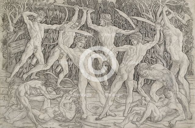 Battle of Nude Men, c1470-1475. Artist: Antonio del Pollaiuolo.