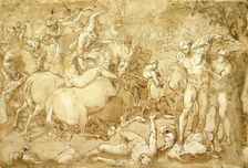 Battle of Nude Men, c1545-1550. Creator: Marco Pino