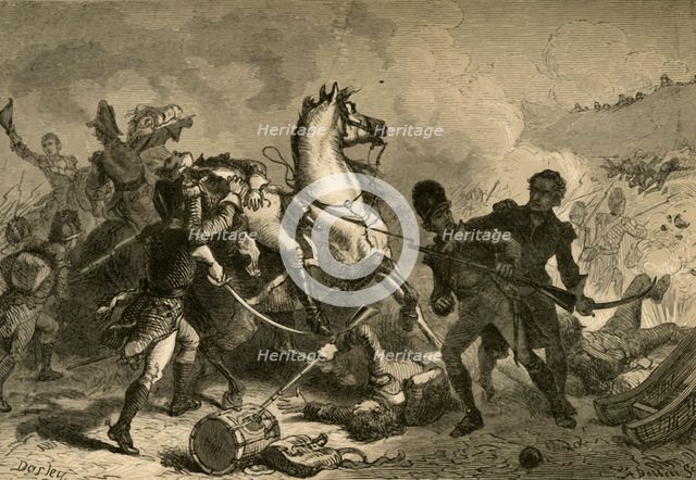 'Battle of New Orleans - Death of General Pakenham', (1878). Creator: Albert Bobbett.