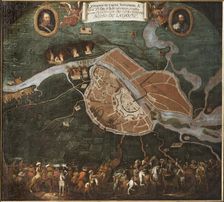Battle of Novgorod in 1611. Creator: Johan Hammer