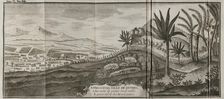 Battle of Otumba, (7th July 7, 1520): Cortés forces descending into the valley where the... 1771. Creator: Unknown