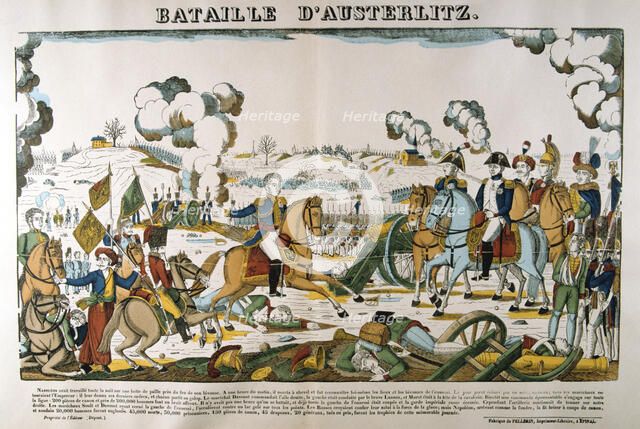 'Battle of Austerlitz', 2 December, 1805, (c1835). Artist: Francois Georgin