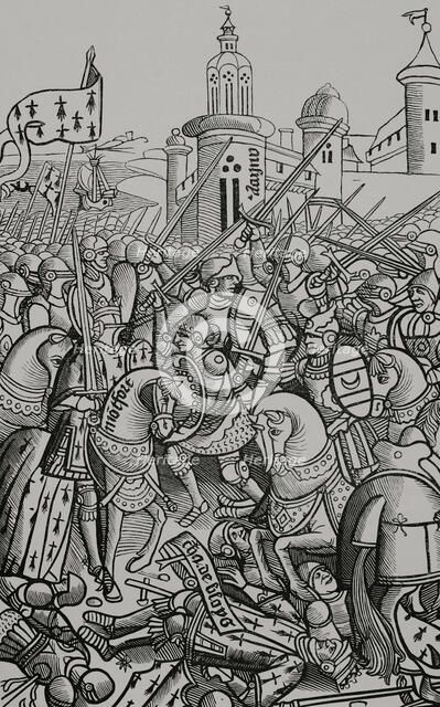 Battle of Auray, (29 September 1364), 1514 (1877). Creator: Unknown.