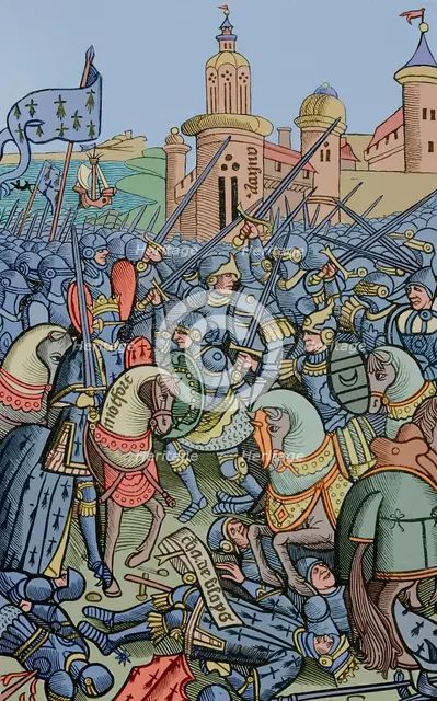 Battle of Auray, (29 September 1364), 1514 (1877).  Creator: Unknown.