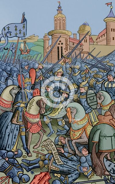 Battle of Auray, (29 September 1364), 1514 (1877).  Creator: Unknown.