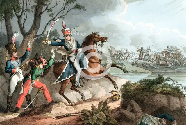 Battle of Albuera, Peninsular War, 16 May 1811 (1817). Artist: Unknown