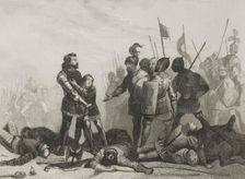 Battle of Aljubarrota, (14 August 1385), Hundred Years War, 1853. Creator: Antonio Roca Sallent