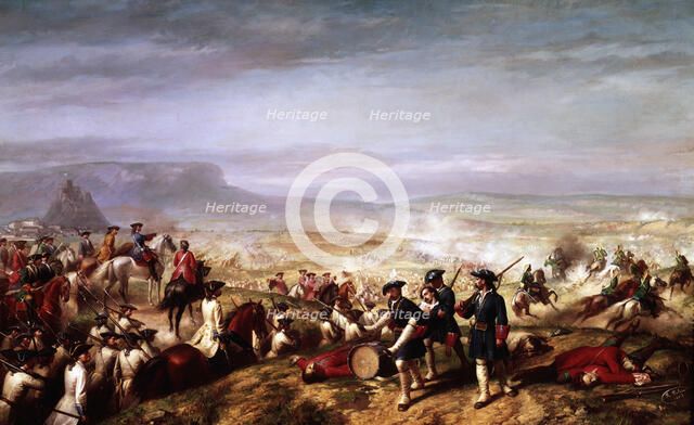 Battle of Almansa, fought during the war of succession between the troops of Philip V and the Arc…