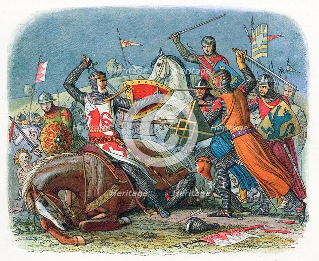 Battle of Alnwick, Northumberland, 1174, (1864). Artist: Unknown