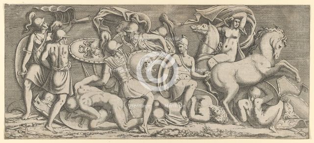 Battle of Amazons, 1547. Creator: Leon Davent.