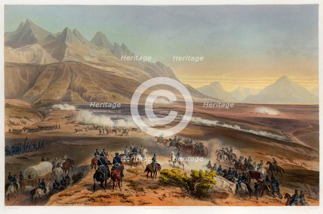Battle of Buena Vista, pub. 1851. Creator: Carl Nebel (1805 - 1855).