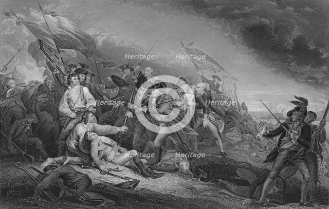 'Battle of Bunkers' Hill', 1859. Artist: JC Armytage.