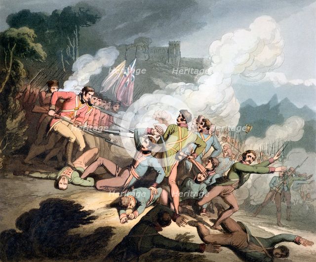 Battle of Busaco, Portugal, 27th September 1810 (1819). Creator: Thales Fielding.