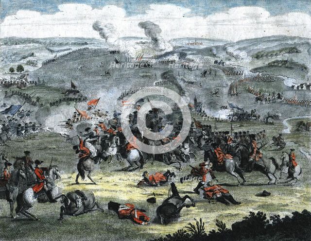 Battle of Blenheim August 1704. Artist: Unknown