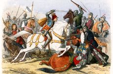 Thumbnail image of Battle of Bosworth Field, 22 August 1485 (1864).  Artist: James William Edmund Doyle