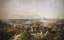Battle of Borodino on 26 August (7 September) 1812, 1843. Creator: Peter Heinrich Lambert von Hess