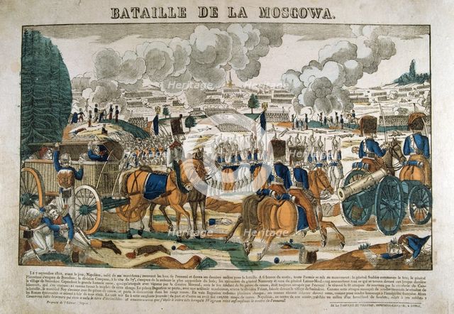 Battle of Borodino, Russia, 7 September 1812, (c1835). Artist: Francois Georgin