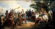 Battle of Bouvines 27 July 1214 (1827). Creator: Émile Jean-Horace Vernet