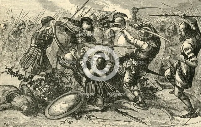 'Battle of Cunaxa', 1890.   Creator: Unknown.