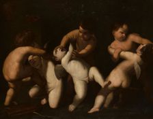 Battle of Cupids with Putti, 17th century. Creator: Unknown