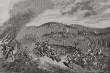 Battle of Calatanazor, (July 1002), Iberian peninsula, 1890. Creator: Unknown
