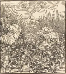 Battle of Cividale. Creator: Hans Schäufelein the Elder