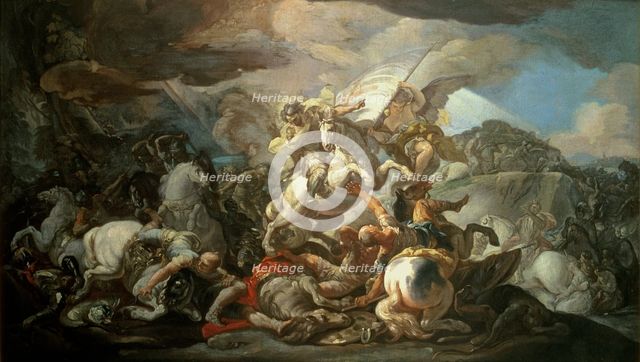 Battle of Clavijo (834), legendary battle where the apostle James made an appearance riding a whi…