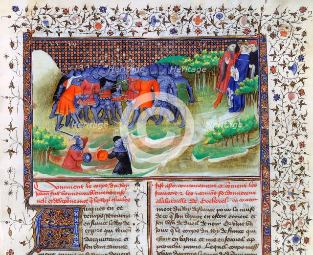 Battle of Cocherel, 1364, (15th century). Artist: Unknown