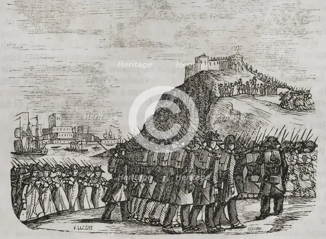 Battle of Collioure, (20-23 December 1793), 1851.  Creator: Unknown.