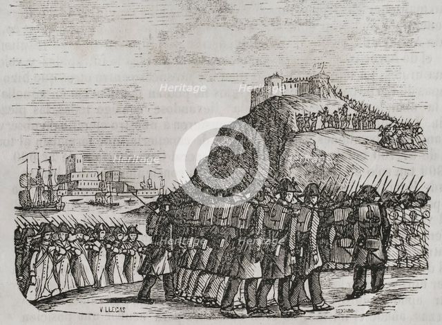 Battle of Collioure, (20-23 December 1793), 1851.  Creator: Unknown.