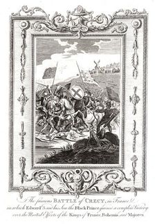 Battle of Crecy in France, 1346 Creator: Unknown