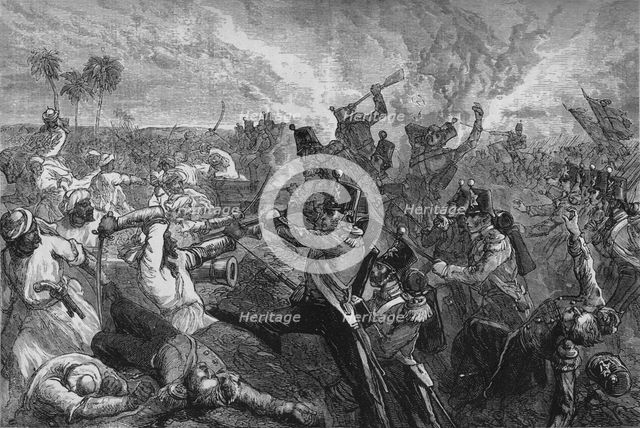 'Battle of Ferozeshah', c1880. Artist: Unknown.