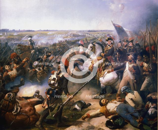 'Battle of Fleurus', 16 June 1794 (19th century). Artist: Jean-Baptiste Mauzaisse
