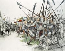 Battle of Flodden Field, 1513, (c1990-2010). Artist: Ivan Lapper
