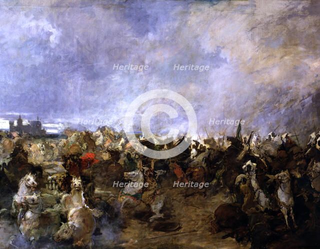 Battle of Guadalete (711), represents the development of the battle with the flight of the Goths …