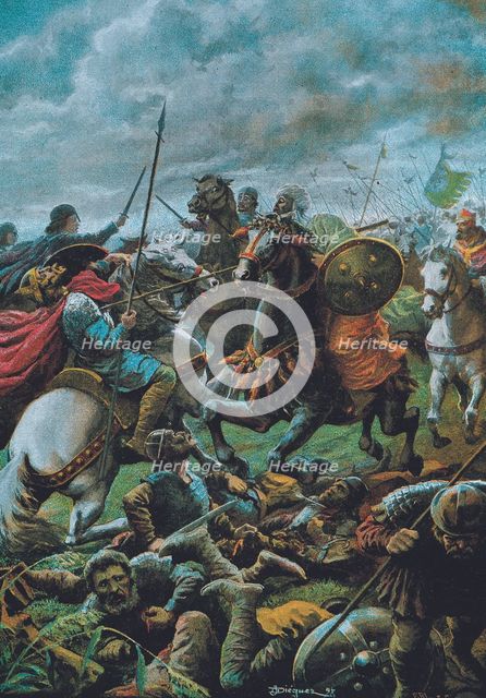 Battle of Guadalete (19-26 July 711), the defeat of the troops of the Visigothic King Don Rodrigo…