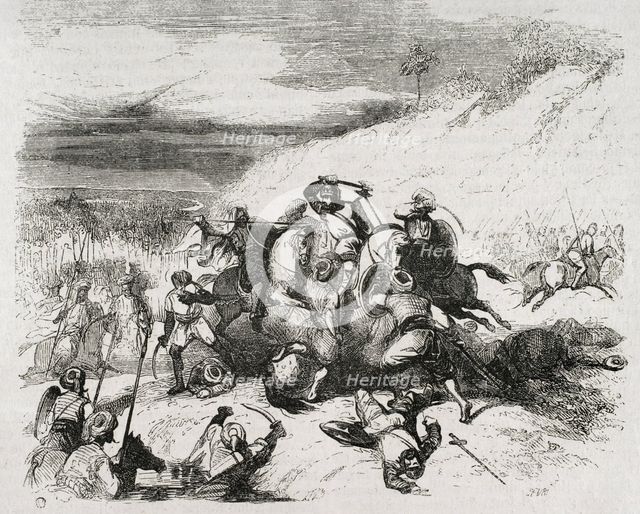 Battle of Guadalete, July 19-26, 711, (1852). Creator: Unknown.