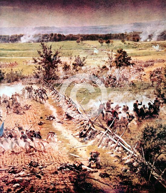 Battle of Gettysburg, American Civil War, 1-3 July 1863. Artist: Unknown