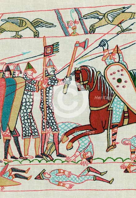 Battle of Hastings, 1066 (1070s). Artist: Unknown