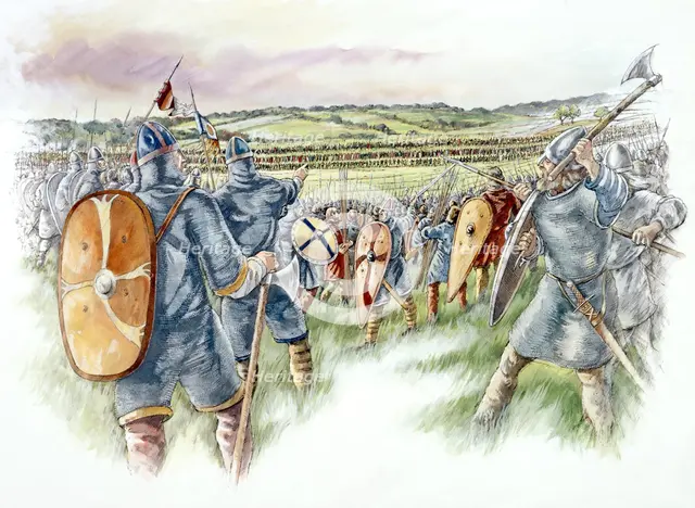 Battle of Hastings, 1066, (c1990-2010). Artist: Peter Dunn.