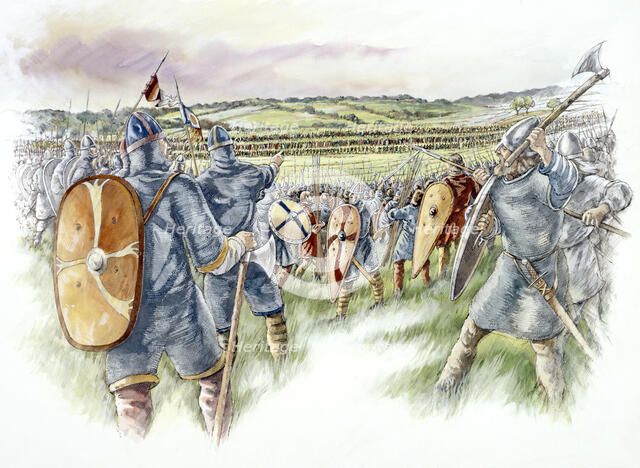 Battle of Hastings, 1066, (c1990-2010). Artist: Peter Dunn.